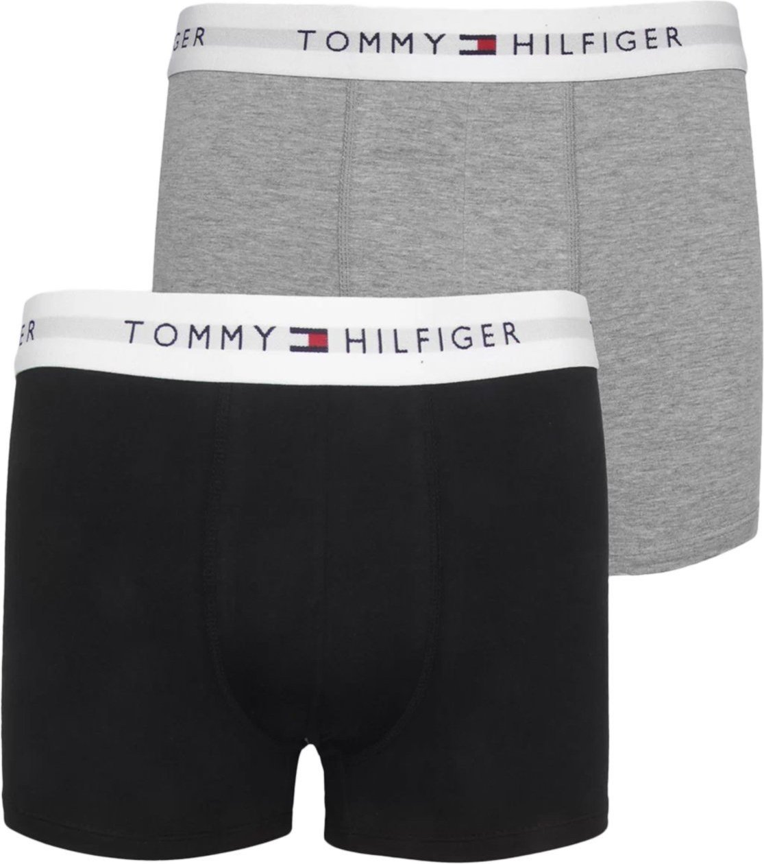 Imagem principal Cueca Tommy Hilfiger Cotton Stretch Boxer Trunk Preta Pack 2UN cinza/preto Tommy Hilfiger cinza/preto