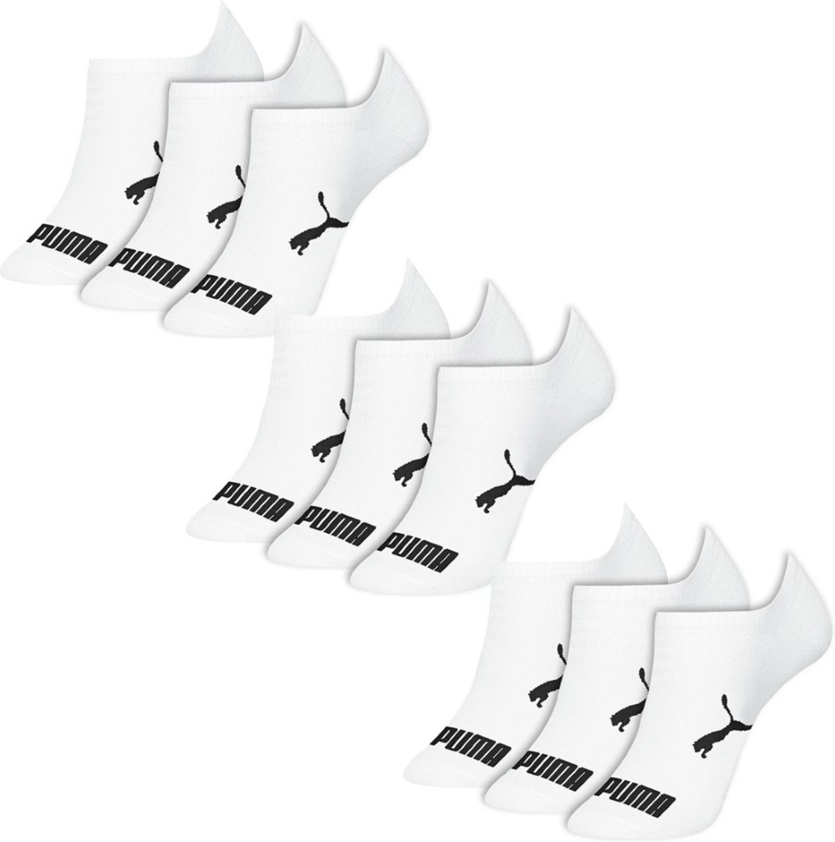 Imagem principal Kit 9 Pares de Meias Puma Masculinas Sapatilhas Esportivas branco Puma branco