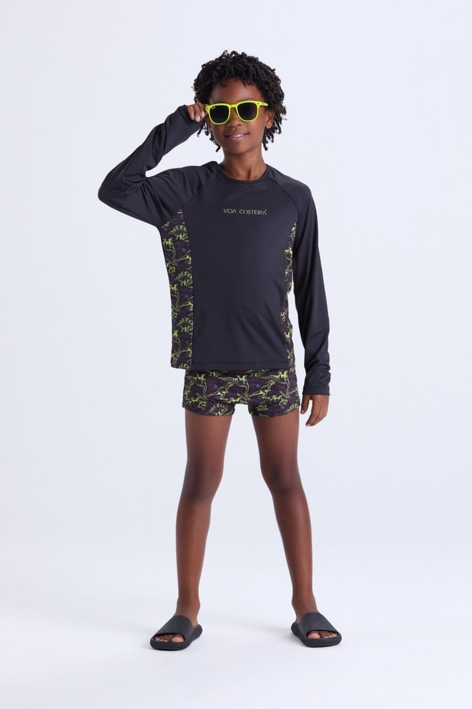 Imagem principal Infantil - Conjunto Moda Praia Recortes Sublimados VIDA COSTEIRA preto VIDA COSTEIRA preto