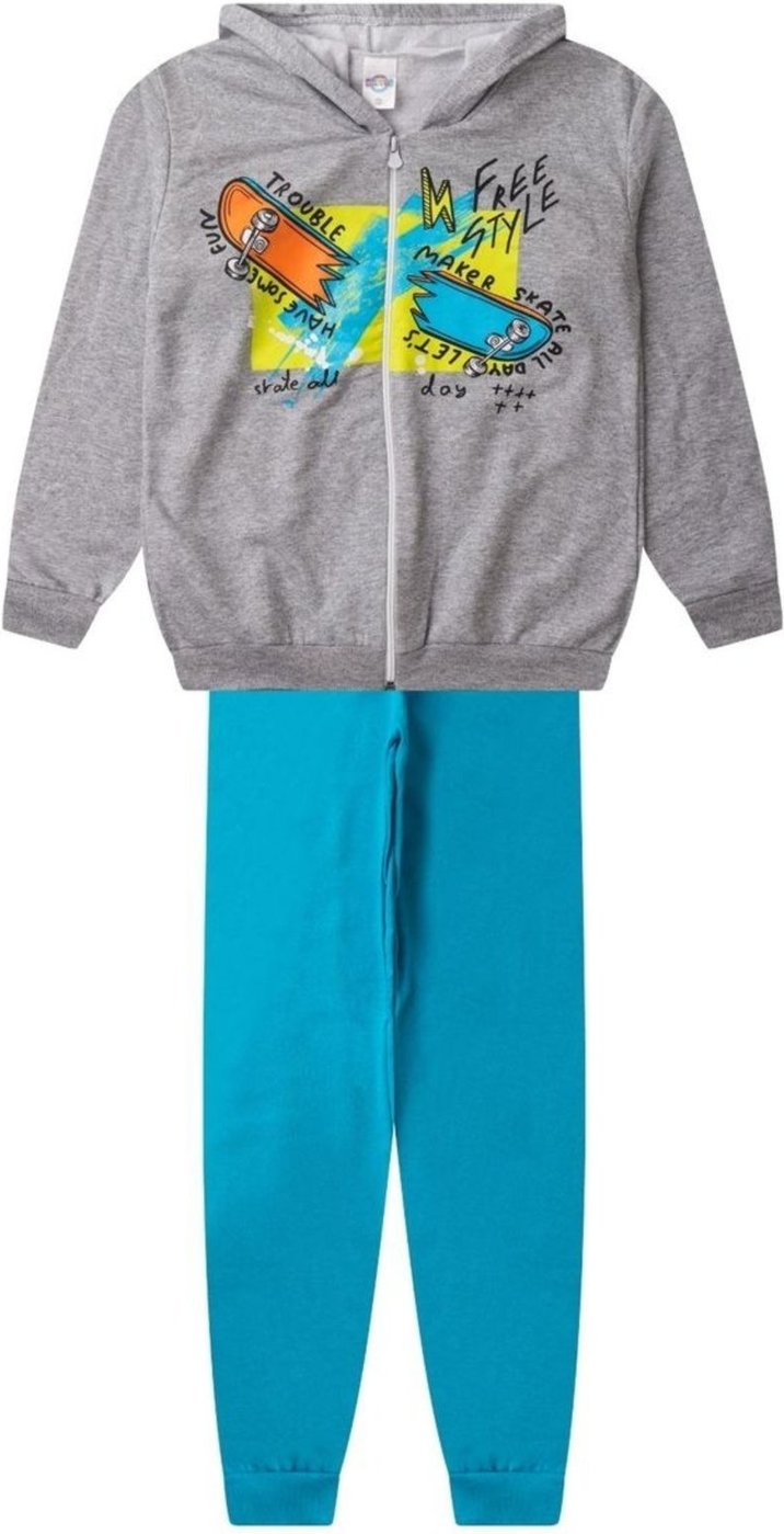 Infantil - Conjunto De Moletom Menino Com Capuz Kappes