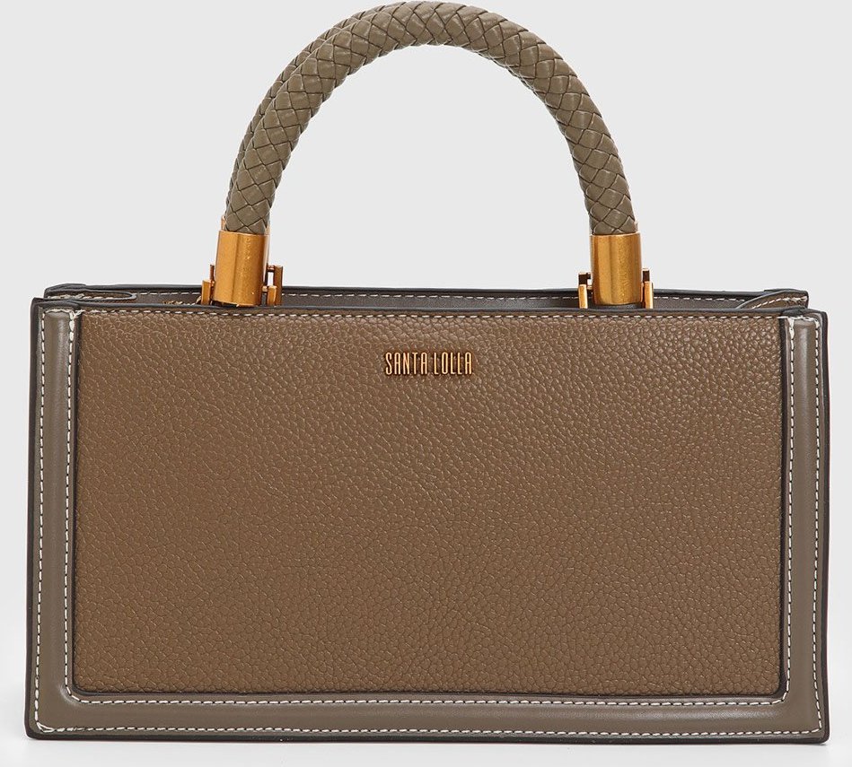 Bolsa Feminina Santa Lolla Estruturada Trançada