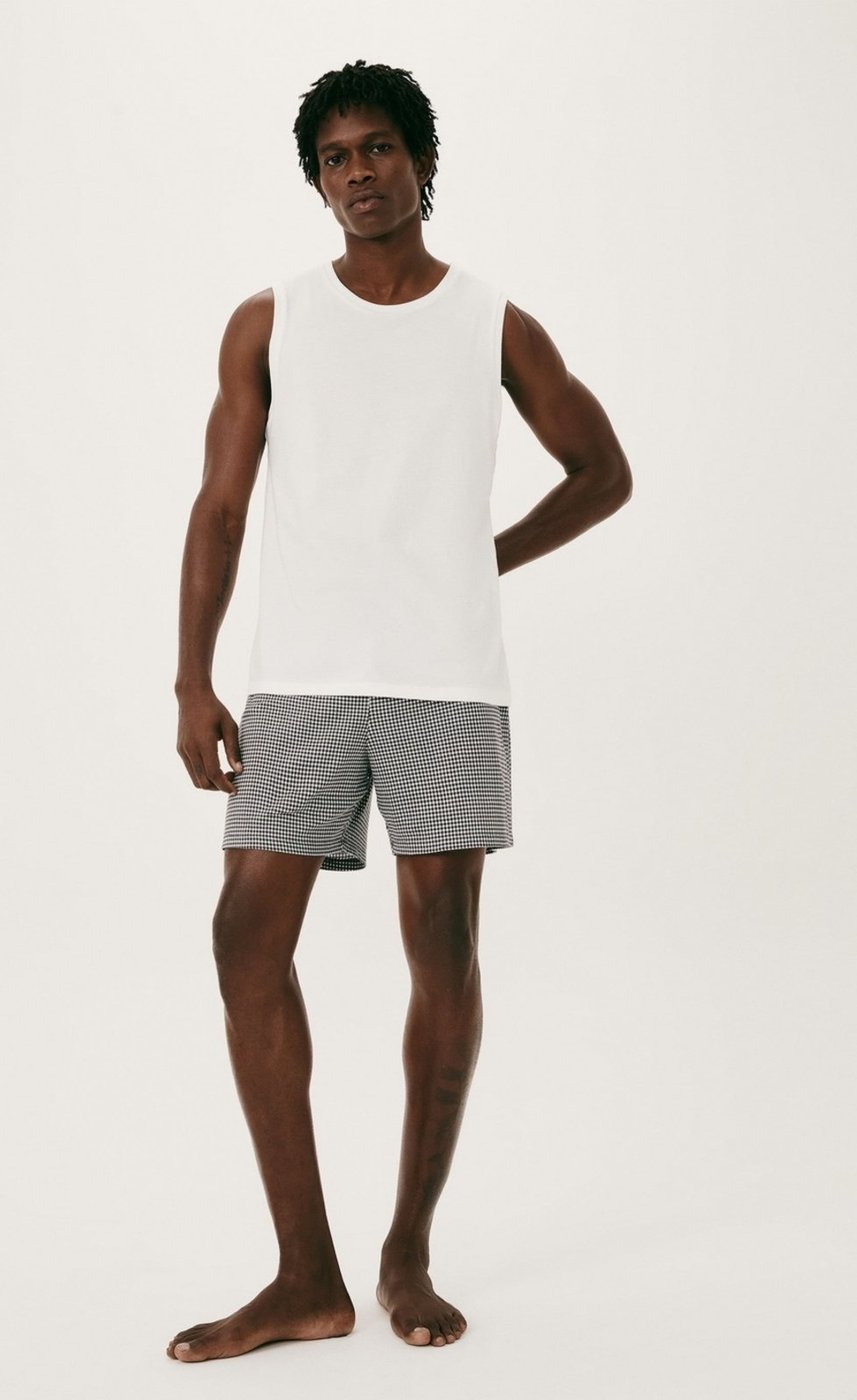 Pijama Curto Masculino Com Regata