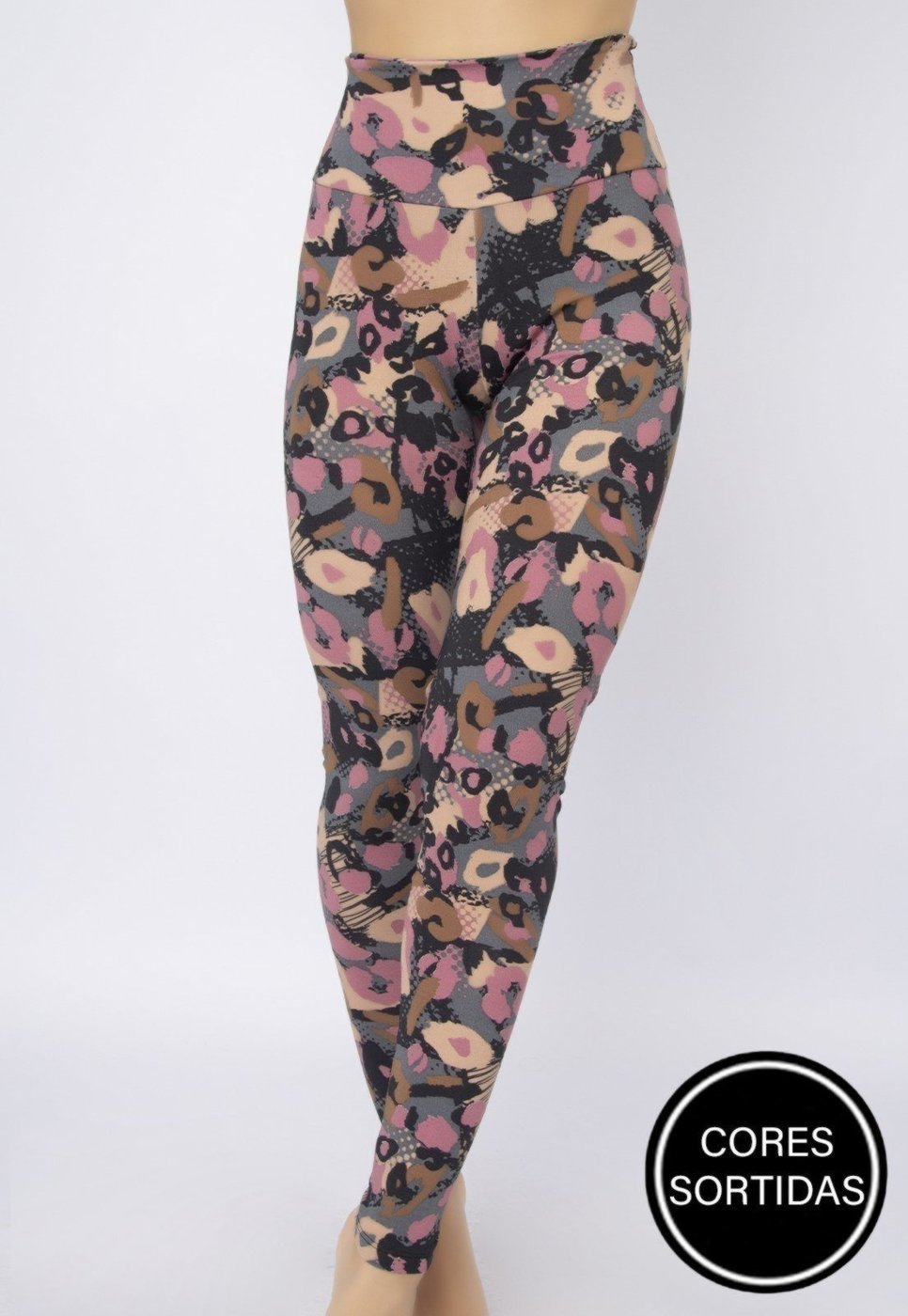 Imagem principal Calça Legging Vekyo Fitness Estampada Multicolorida multicolorido VEKYO multicolorido