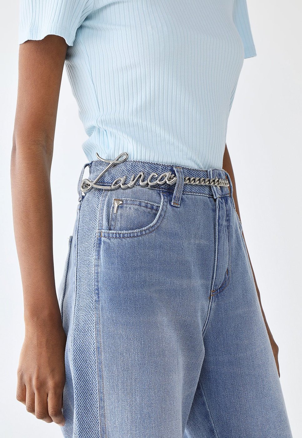 Cinto Feminino Lança Perfume Corrente com Pedraria