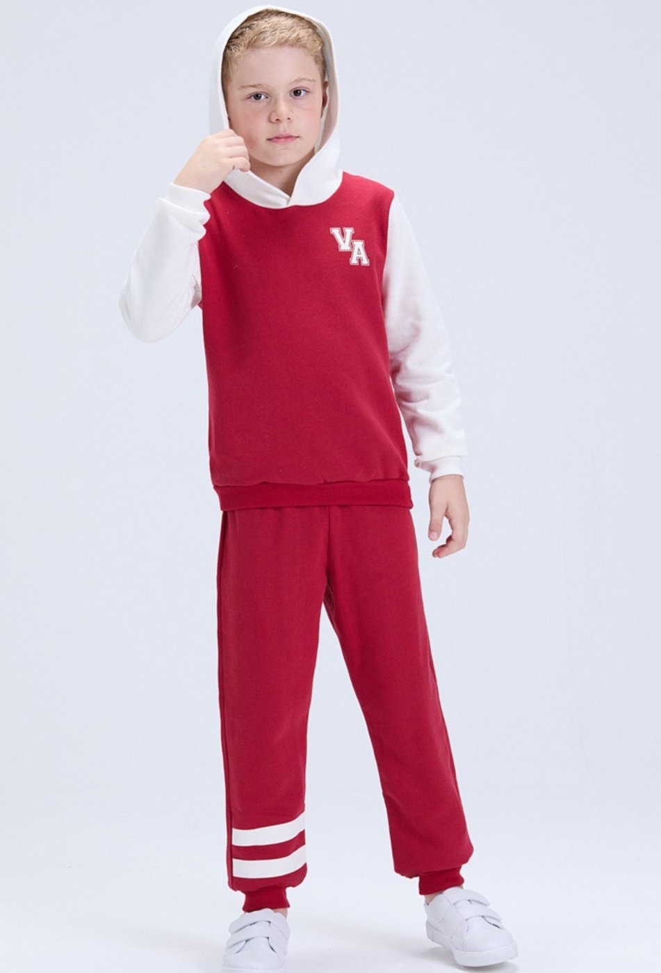 Imagem principal Infantil - Conjunto de Inverno Masculino Moletom Colegial VA com Capuz VIDA COSTEIRA preto VIDA COSTEIRA preto