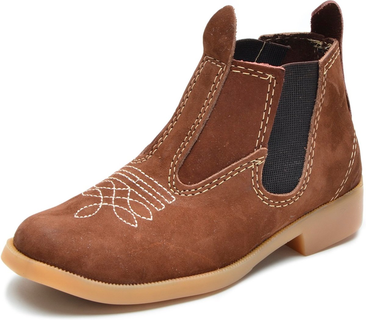 Infantil - Bota Country Botina de Couro Texas Marrom