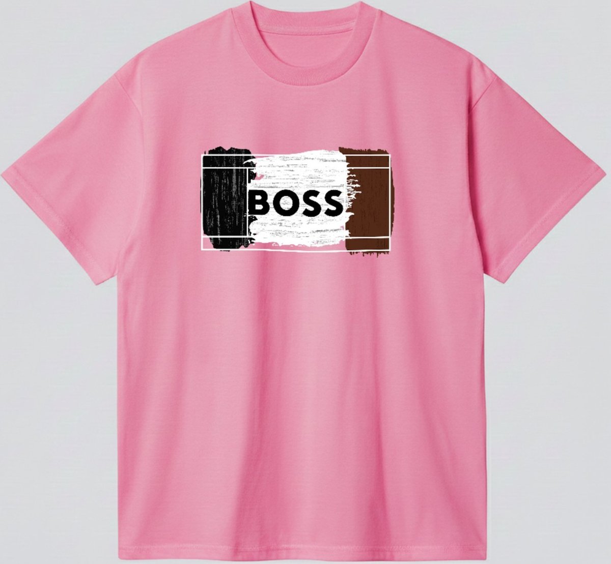 Imagem principal Camiseta Básica Boss Visual Urbano Sofisticado Estilosa Luxo ousy marrom ousy marrom