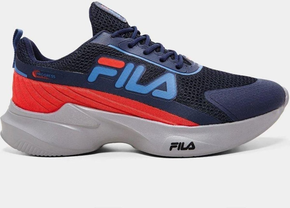 Imagem principal Infantil - Tênis Menino Fila Progress 1323177 Marinho/Vermelho azul marinho Fila azul marinho