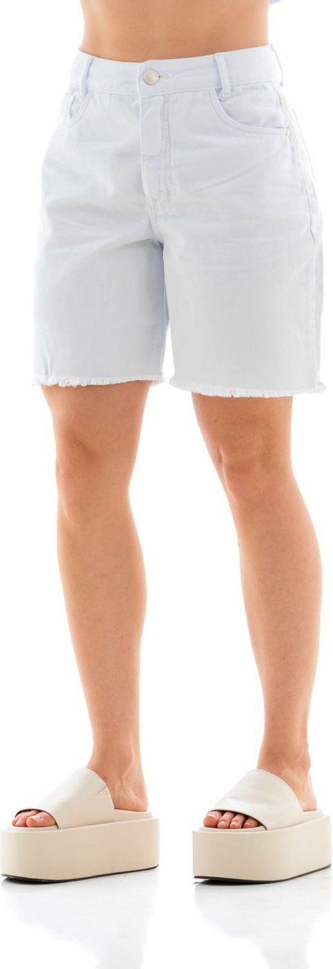Bermuda Jeans Feminina Arauto Jorts Branca