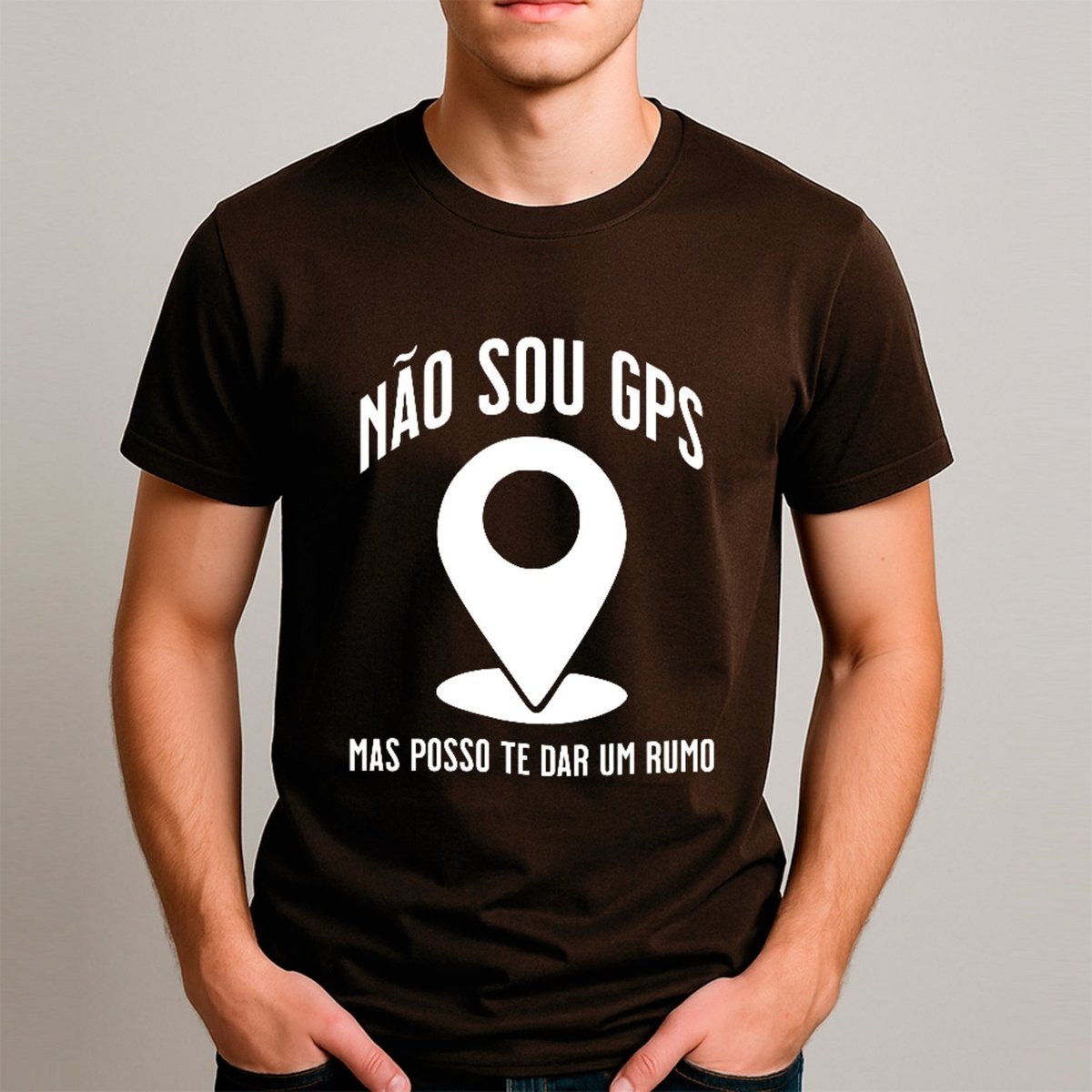 Imagem principal Camiseta Ousy Básica Humor De Carnaval Não Sou GPS Frase Divertida Unissex preto ousy preto