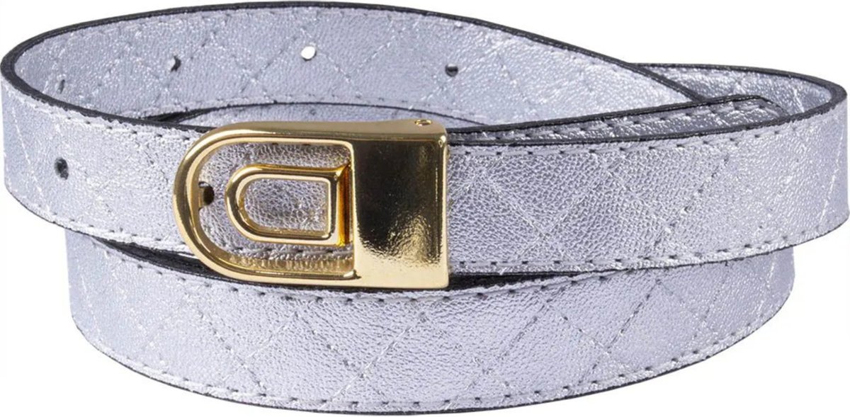 Cinto Feminino Matelassê Artlux FM7704 Cinza Claro