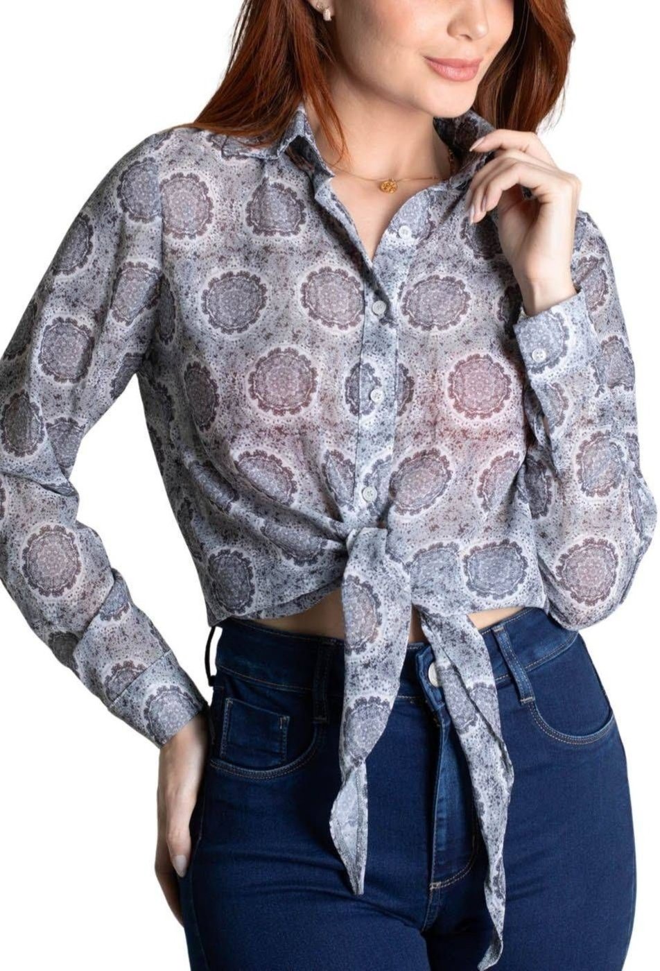 Camiseta Sawary Estampada - 278634