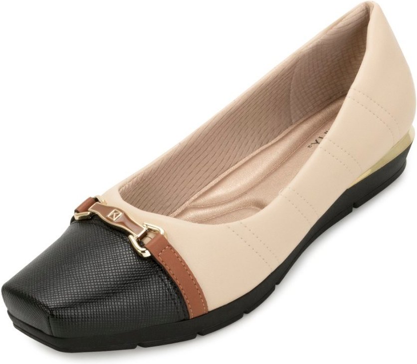 Imagem principal Sapato Piccadilly PD25-14732 Preto bege Piccadilly bege