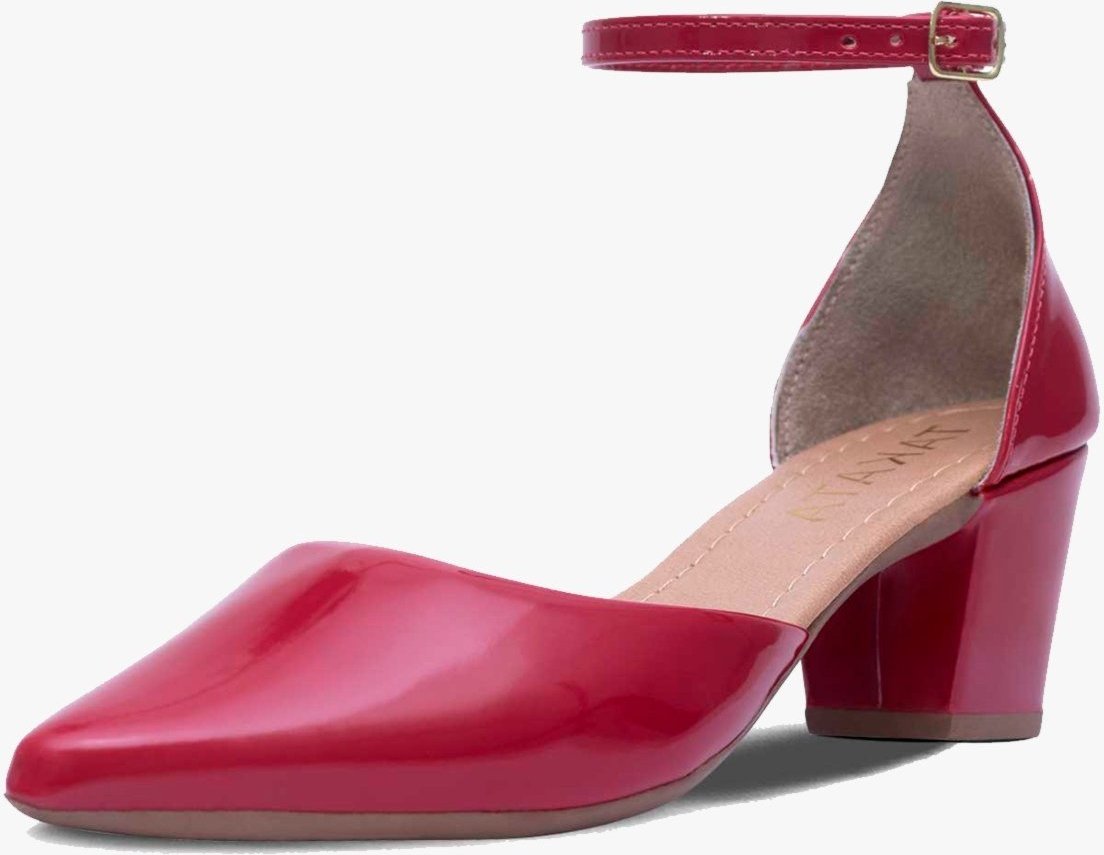 Imagem principal Scarpin Feminino Takata Salto Baixo Bloco Grosso Salomé Bico Fino TAKATA BY RAFAEL TAKATA preto TAKATA BY RAFAEL TAKATA preto