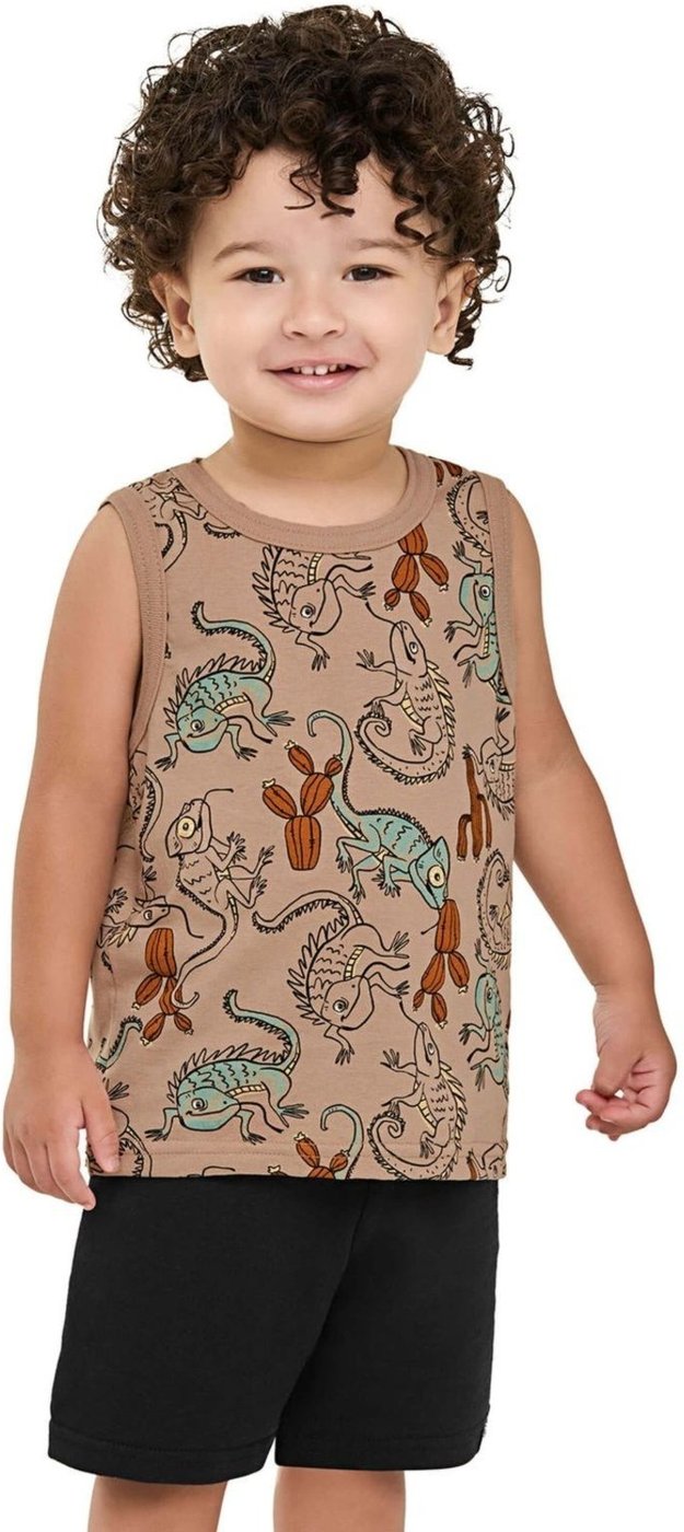 Imagem principal Infantil - Conjunto Curto Menino Camaleões Elian verde Elian verde