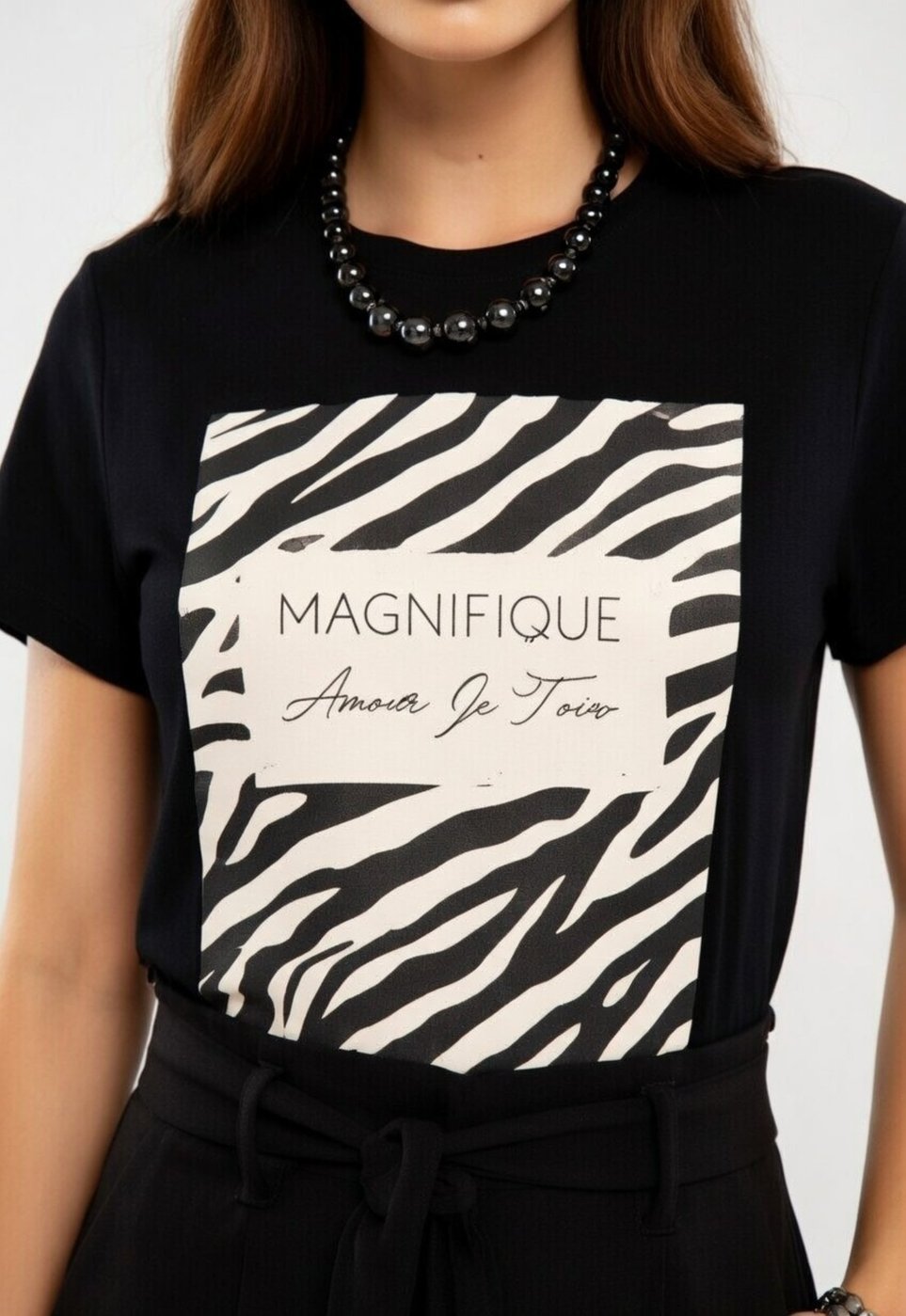 Imagem principal Camiseta D Bell Outlet Fashion Magnifique preto D BELL OUTLET FASHION preto