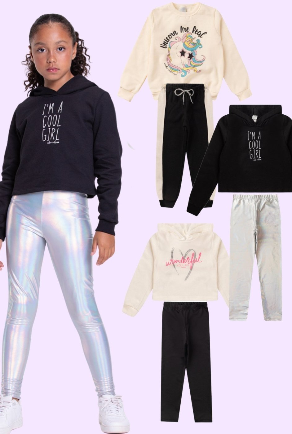 Imagem principal Infantil - Kit 3 Conjuntos Off Menina Inverno VIDA COSTEIRA off-white VIDA COSTEIRA off-white