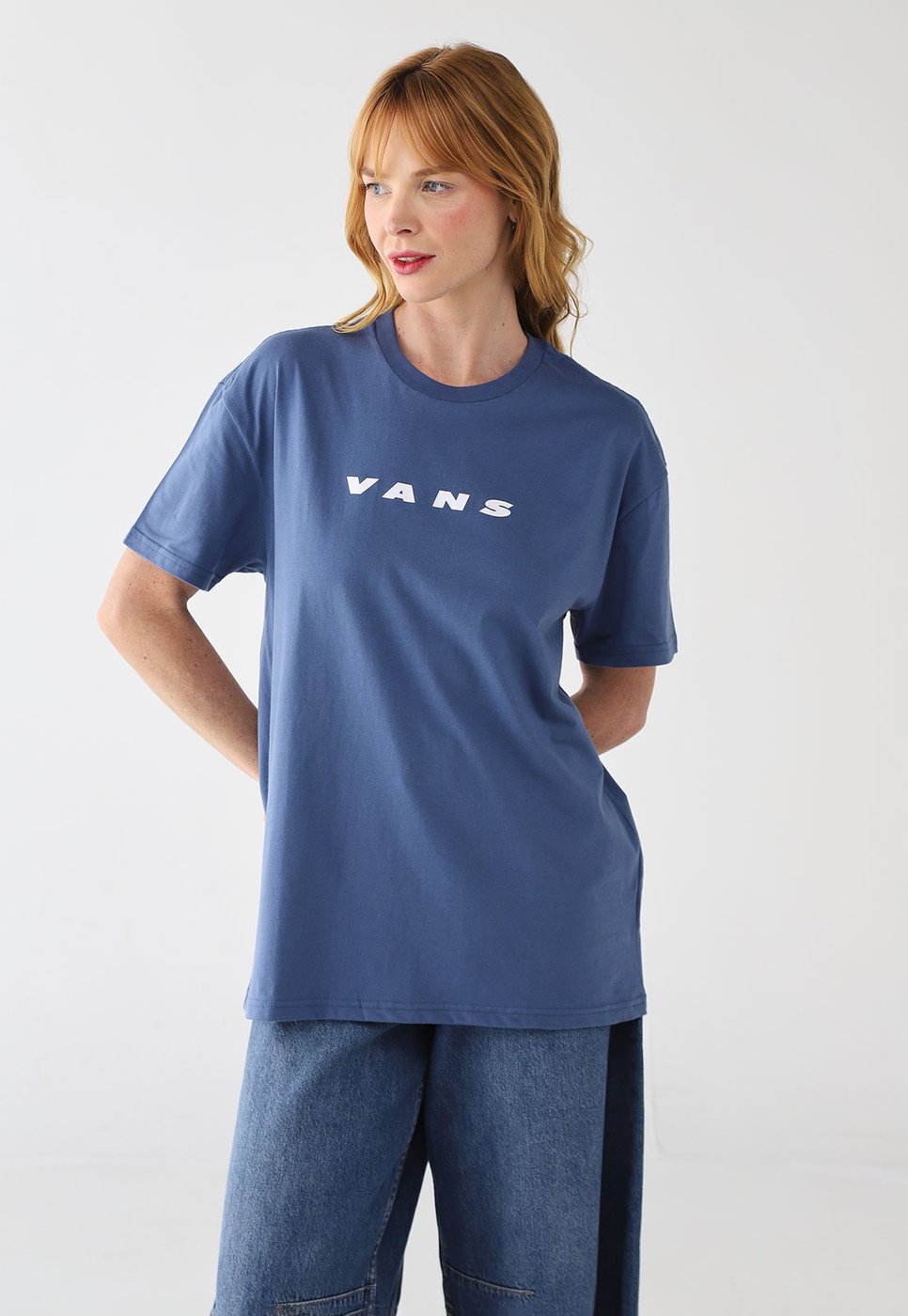 Imagem principal Camiseta Feminina Vans Knit azul Vans azul