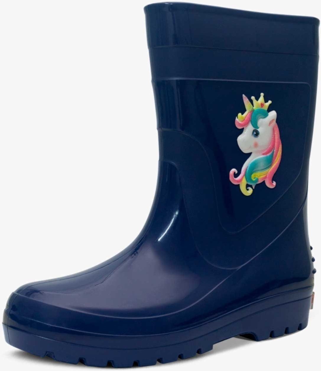 Infantil - Bota Galocha Feminina Pópidi Unicórnio Marinho