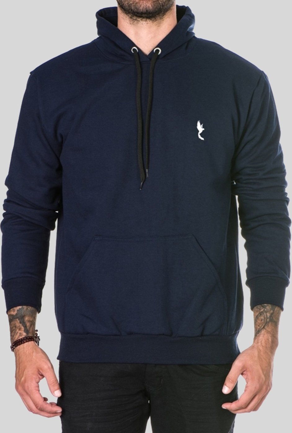 Imagem principal Blusa Moletom Inverno Polo Blu Com Capuz e Bolso Canguru Marinho azul marinho blu Polo Blu azul marinho blu