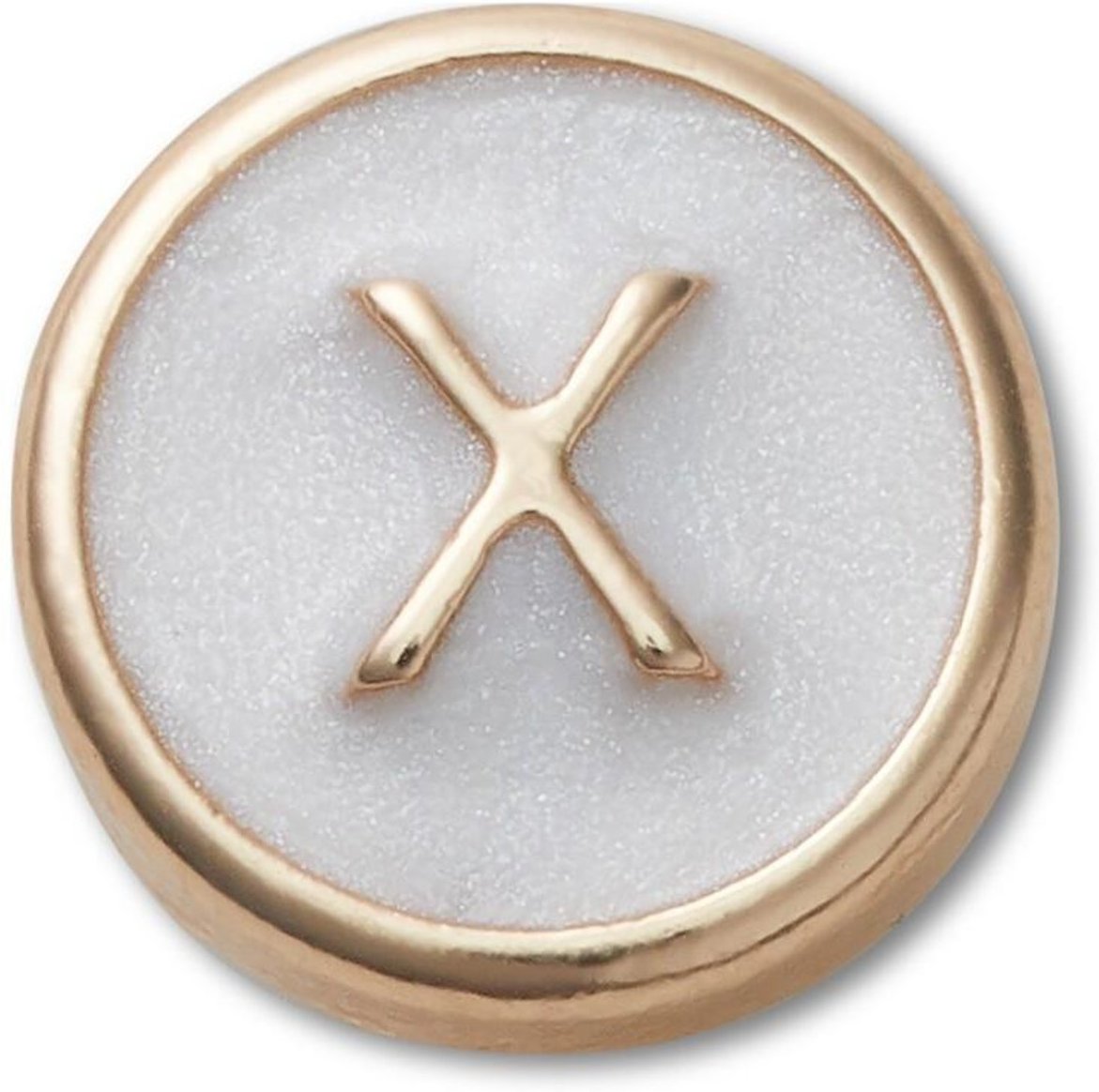 Infantil - Jibbitz™ Letra X Pequena Perolizada