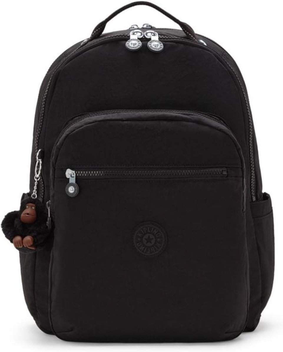 Imagem principal Mochila Kipling Seoul Lap True Black Preto preto black Kipling preto black