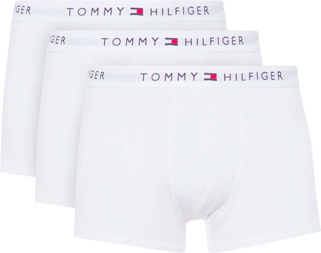 Imagem principal Cueca Tommy Hilfiger Cotton Stretch Trunk Branca Pack 3UN branco Tommy Hilfiger branco