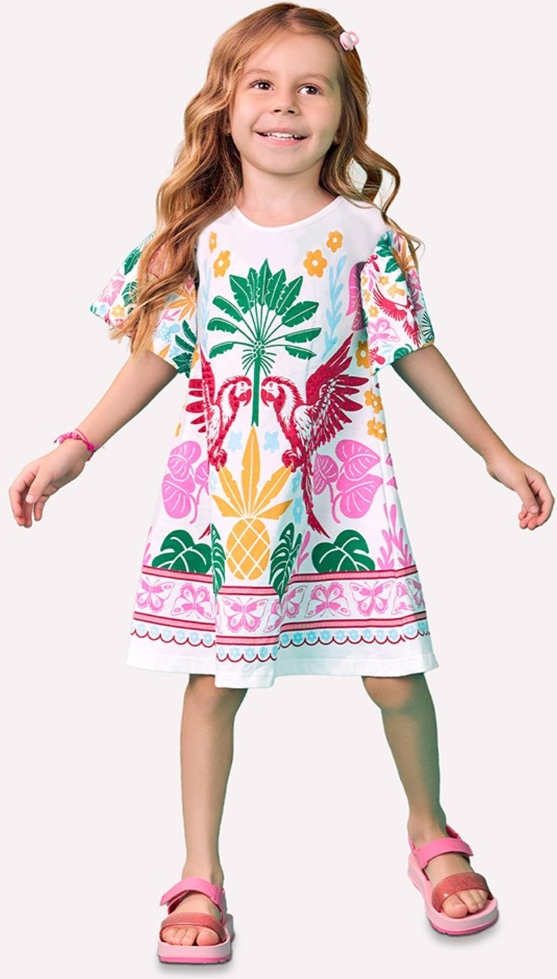 Infantil - Vestido Menina com Strass