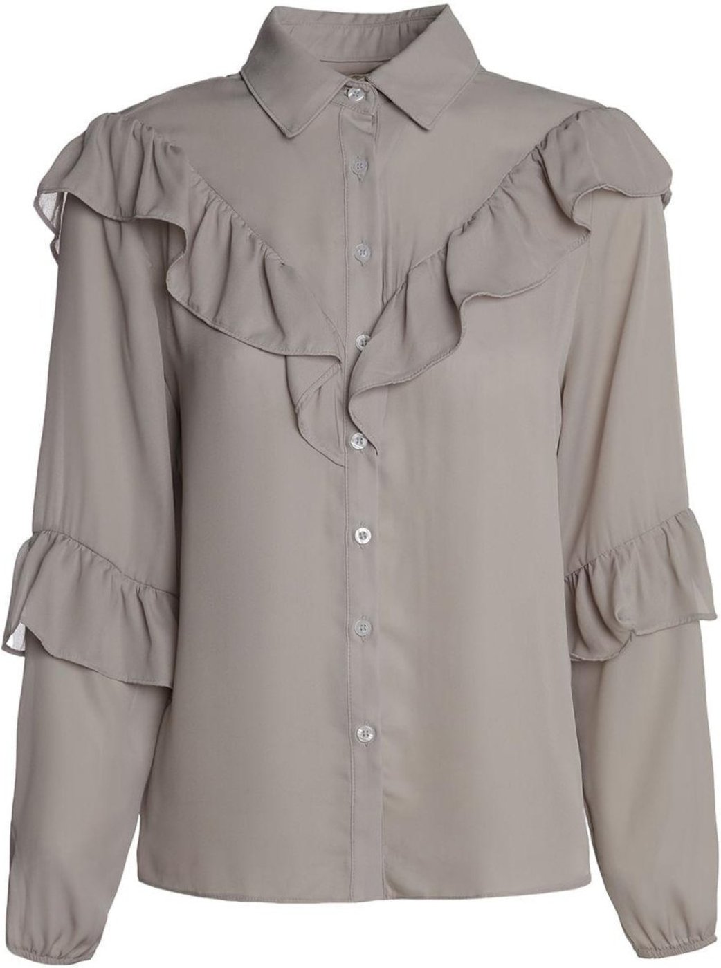 Imagem principal Camisa Crepe Autentique Feminina CLARO cinza Autentique cinza