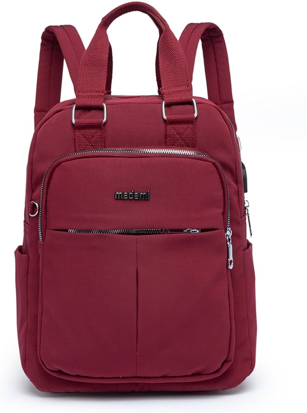 Imagem principal Mochila Feminina Bolsa Resistente Usb Notebook Reforçada Madami vermelho Madami vermelho