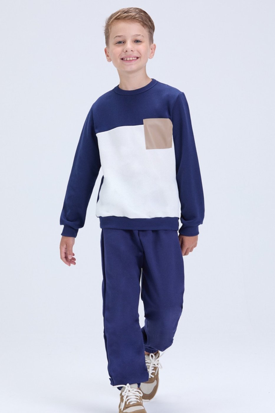 Imagem principal Infantil - Conjunto Masculino Moletom Bicolor com Bolso - Inverno verde verde