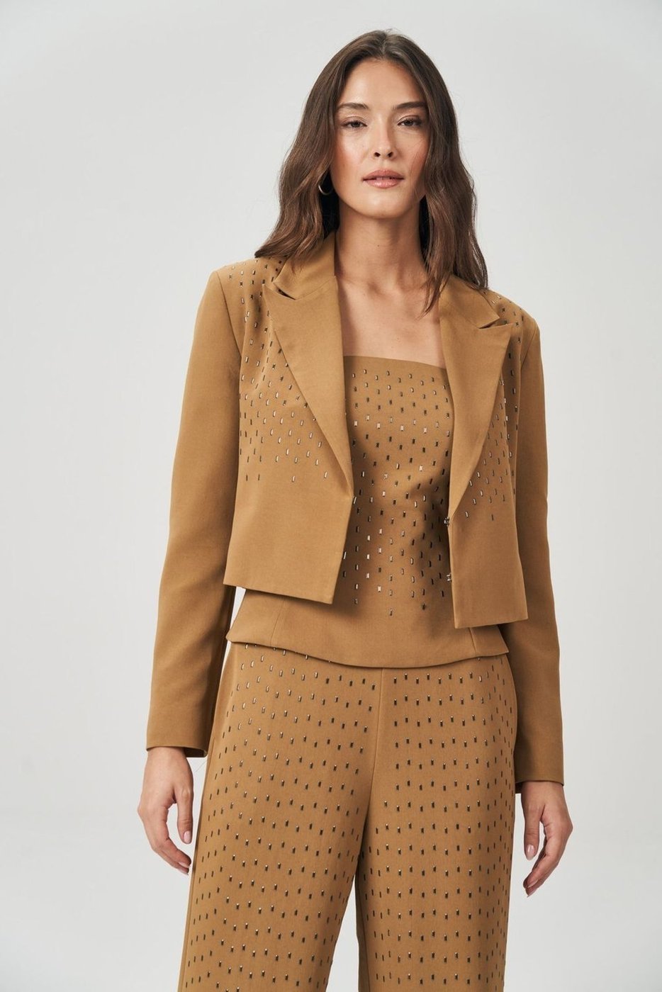 Blazer com Aplicação Feminino Acostamento