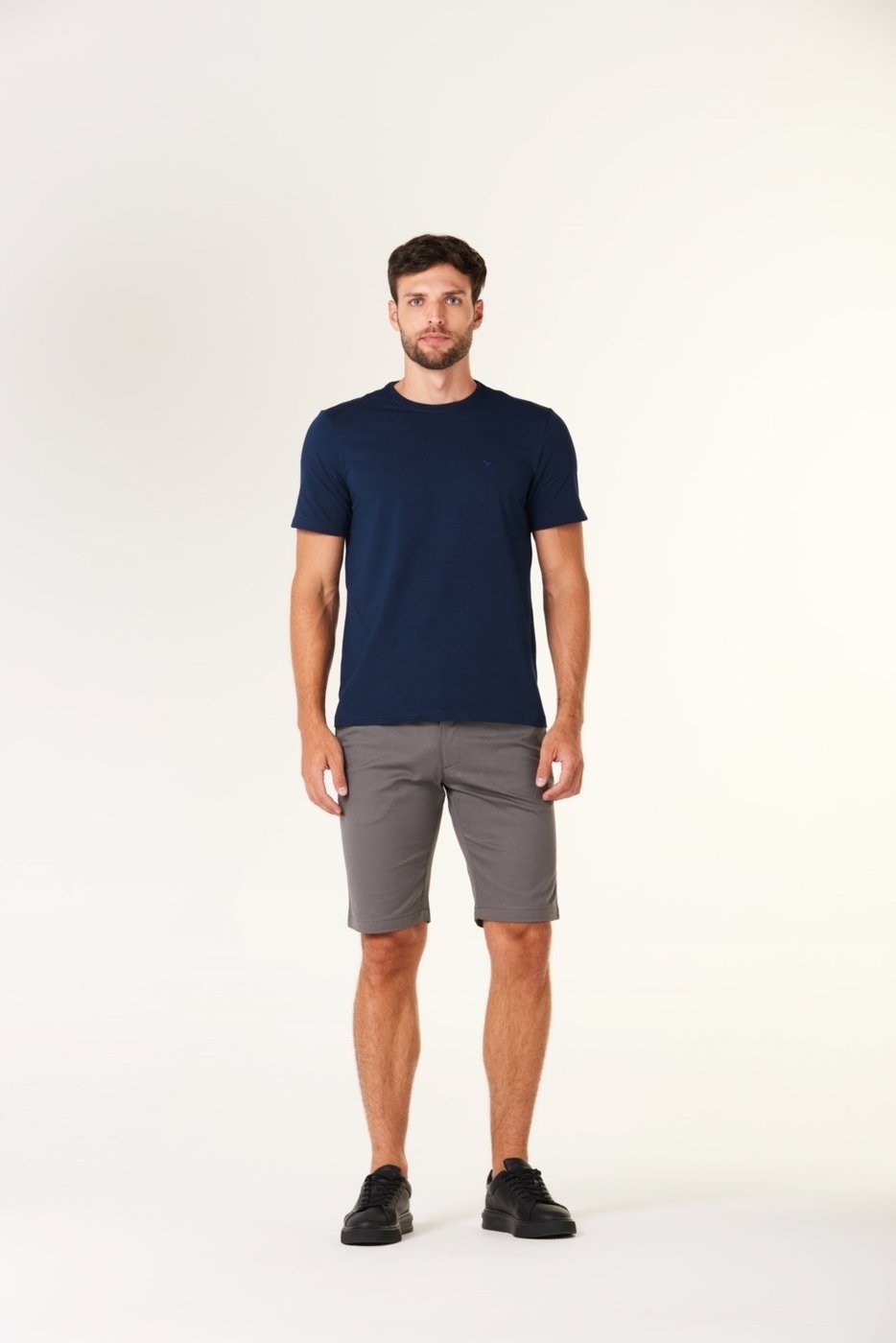 Imagem principal Bermuda Traymon Slim Algodão Egípcio cinza Traymon cinza