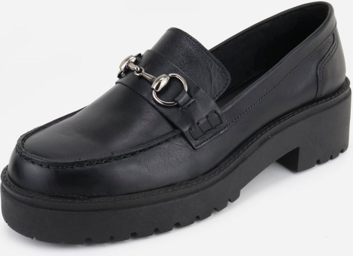 Mocassim em Couro Tratorado Leve Conforto Bridão Vazado Maria Paula