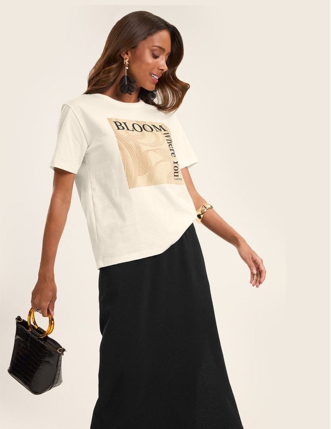 T- Shirt Feminina em Meia Malha Rovitex