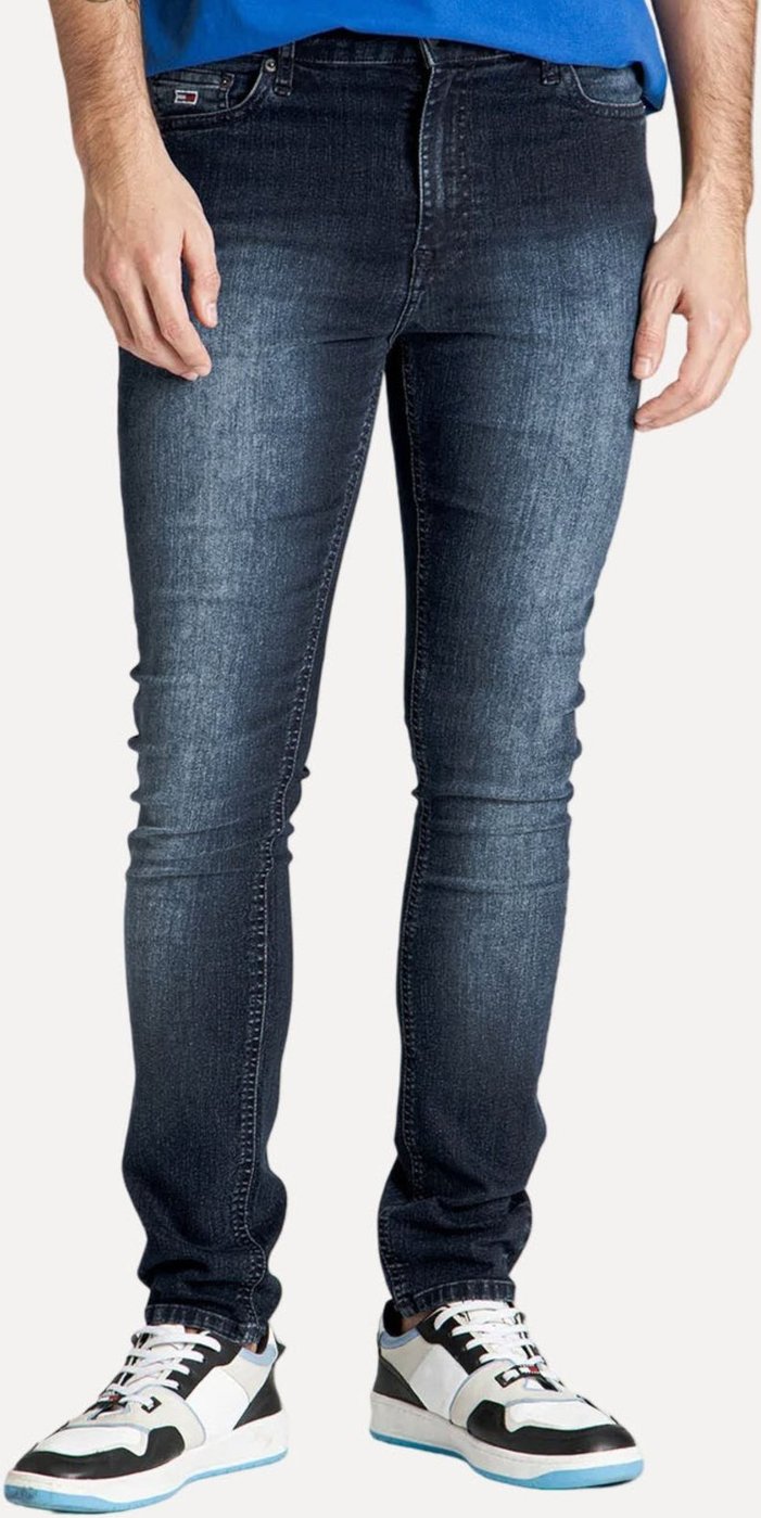Imagem principal Calça Tommy Jeans Masculina Skinny Simon Flag Azul Escura jeans azul Tommy Jeans jeans azul