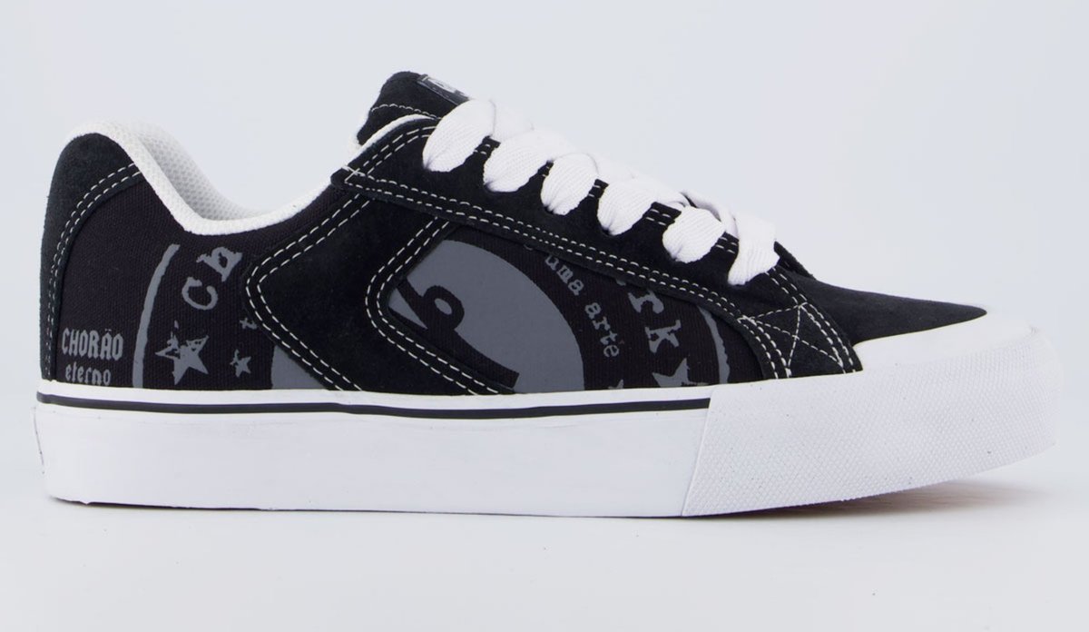 Imagem principal Tênis Qix Chorão Park Estampa e Branco preto Qix preto