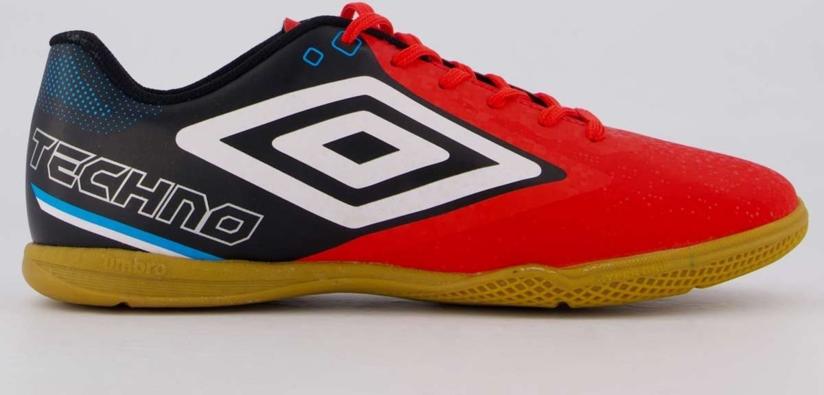 Imagem principal Chuteira Umbro Techno II Futsal Vermelha e Preta vermelho Umbro vermelho