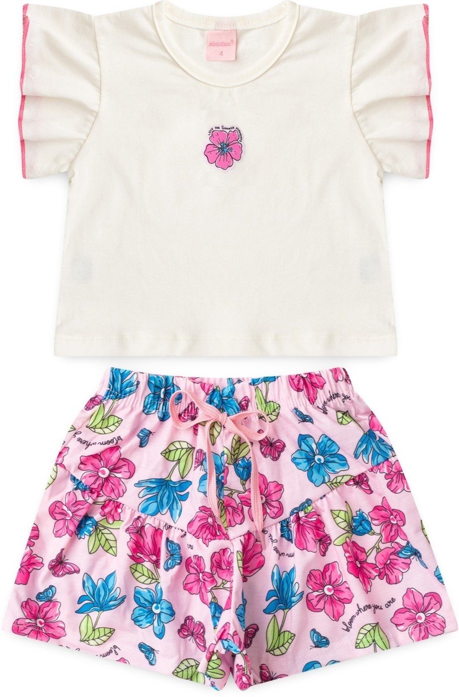 Imagem principal Infantil - Conjunto Platinum Flor De Hibisco PLATINUM KIDS branco PLATINUM KIDS branco