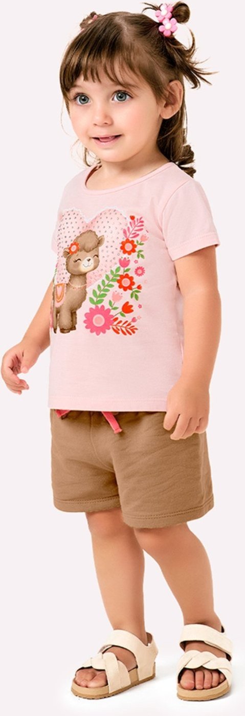Imagem principal Infantil - Conjunto Menina Strass Kyly branco Kyly branco