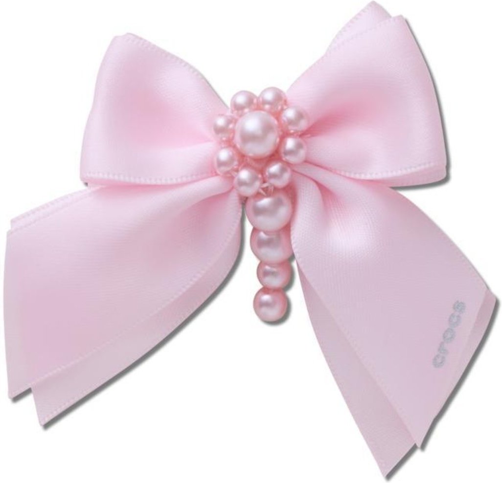 Infantil - Jibbitz™ Laço de Flor de Veludo Rosa Única Unico