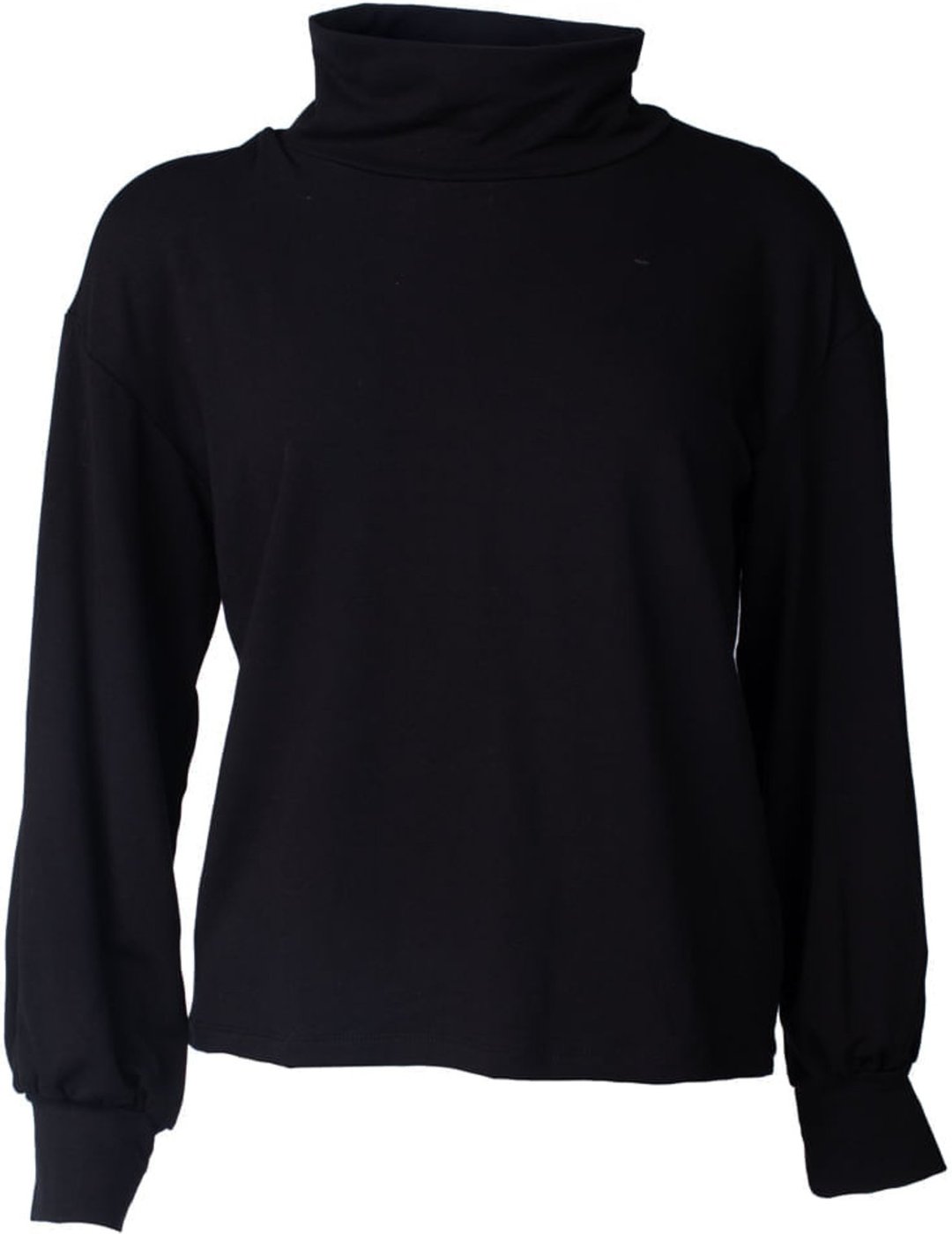 Imagem principal Blusa Feminina Malha Giraffe Gola Rolê Básica preto Giraffe preto