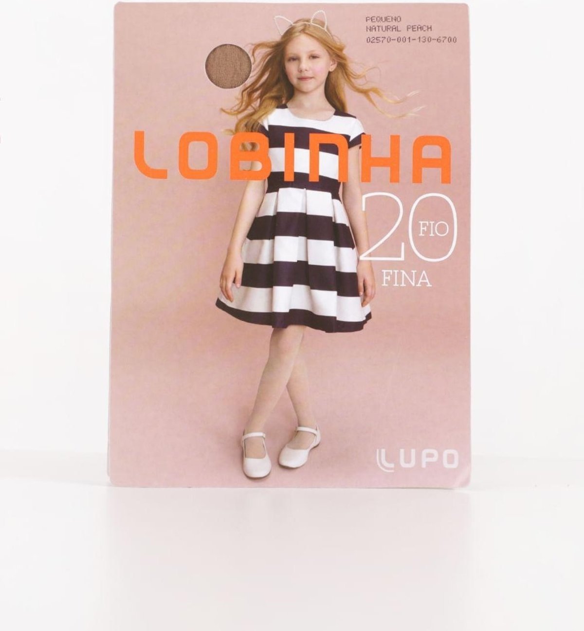 Meia-Calça Lupo para Menina - Natural