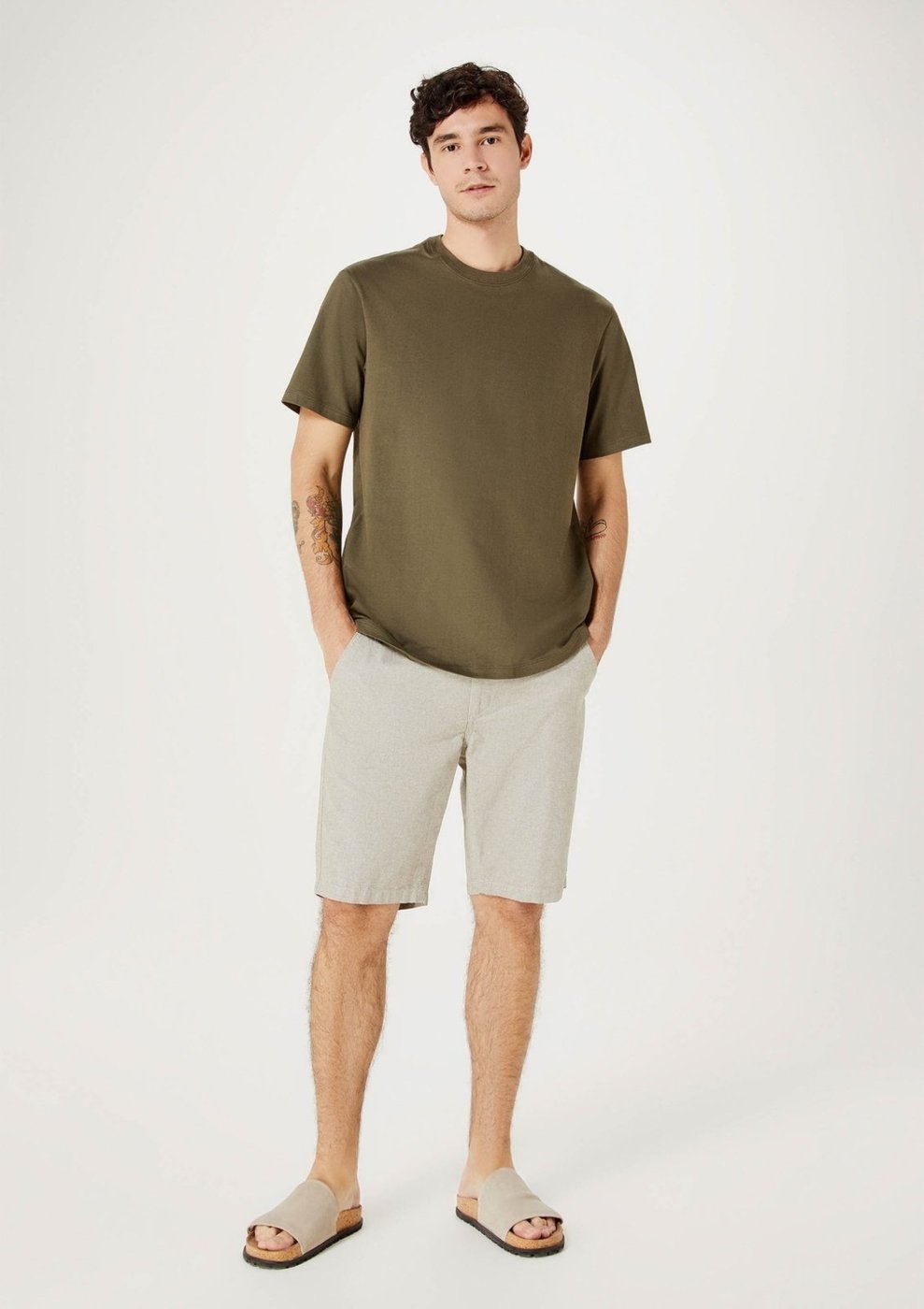 Imagem principal Bermuda Masculina Em Sarja Chino Hering branco Hering branco