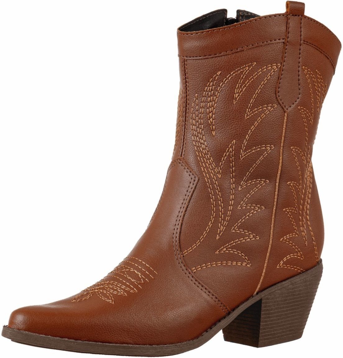 Bota Texana Gigil Cano Curto Bordada