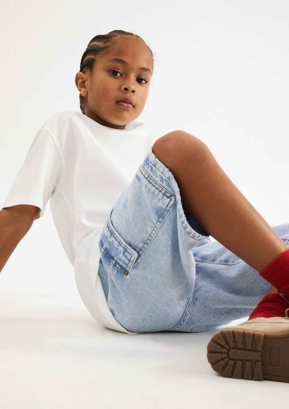 Imagem principal Infantil - Bermuda Menino Jeans Cargo Hering Hering Kids azul Hering Kids azul