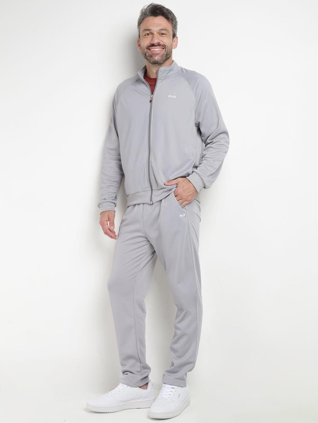 Imagem principal Agasalho Essentials Fila Masculino CLARO cinza Fila cinza