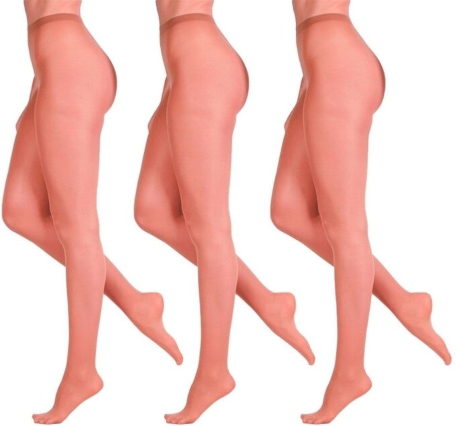 Kit com 3 Meias Calças Fio 20 Opaca Loba