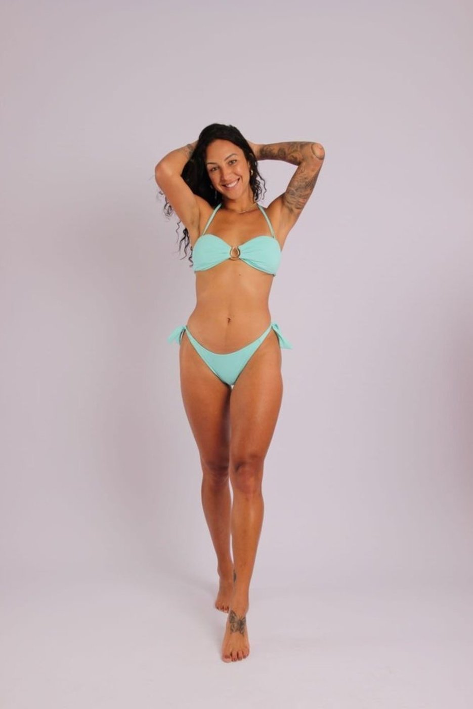 2407 - Calcinha do Biquíni de Amarrar Com Lacinho Largo Aruba - Duna Casual