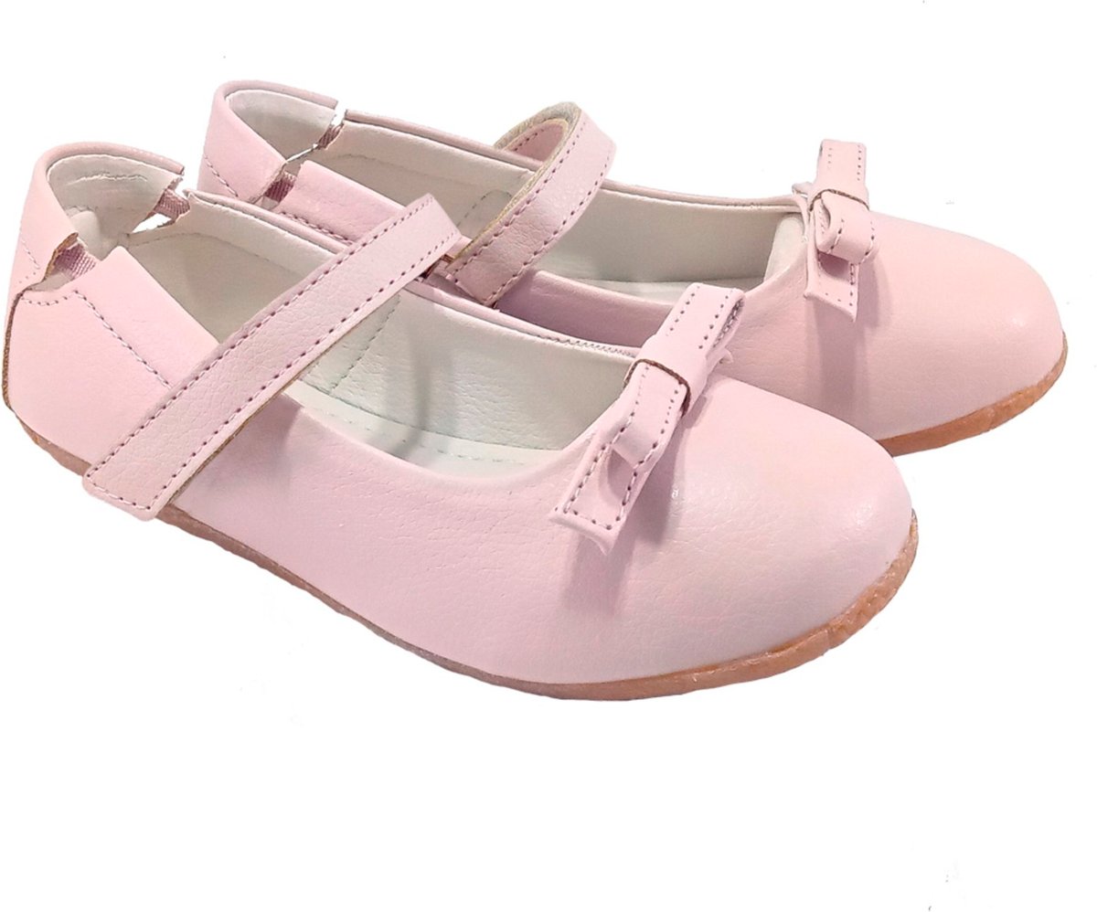 Imagem principal Infantil - Sapatilha Menina de Fivela Enfeite Laço Ajuste Elástico Sapato Boneca Bailarina Kimey Rosa branco rosa Kimey branco rosa
